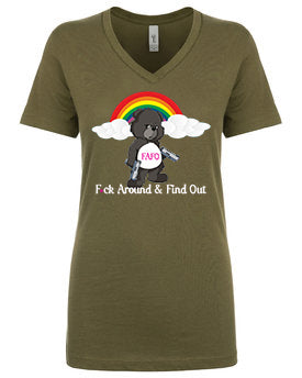 FAFO BEAR- LADIES IDEAL V-NECK