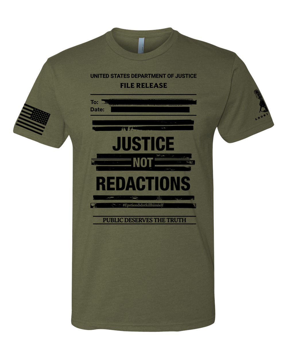 Justice Not Redaction Tee