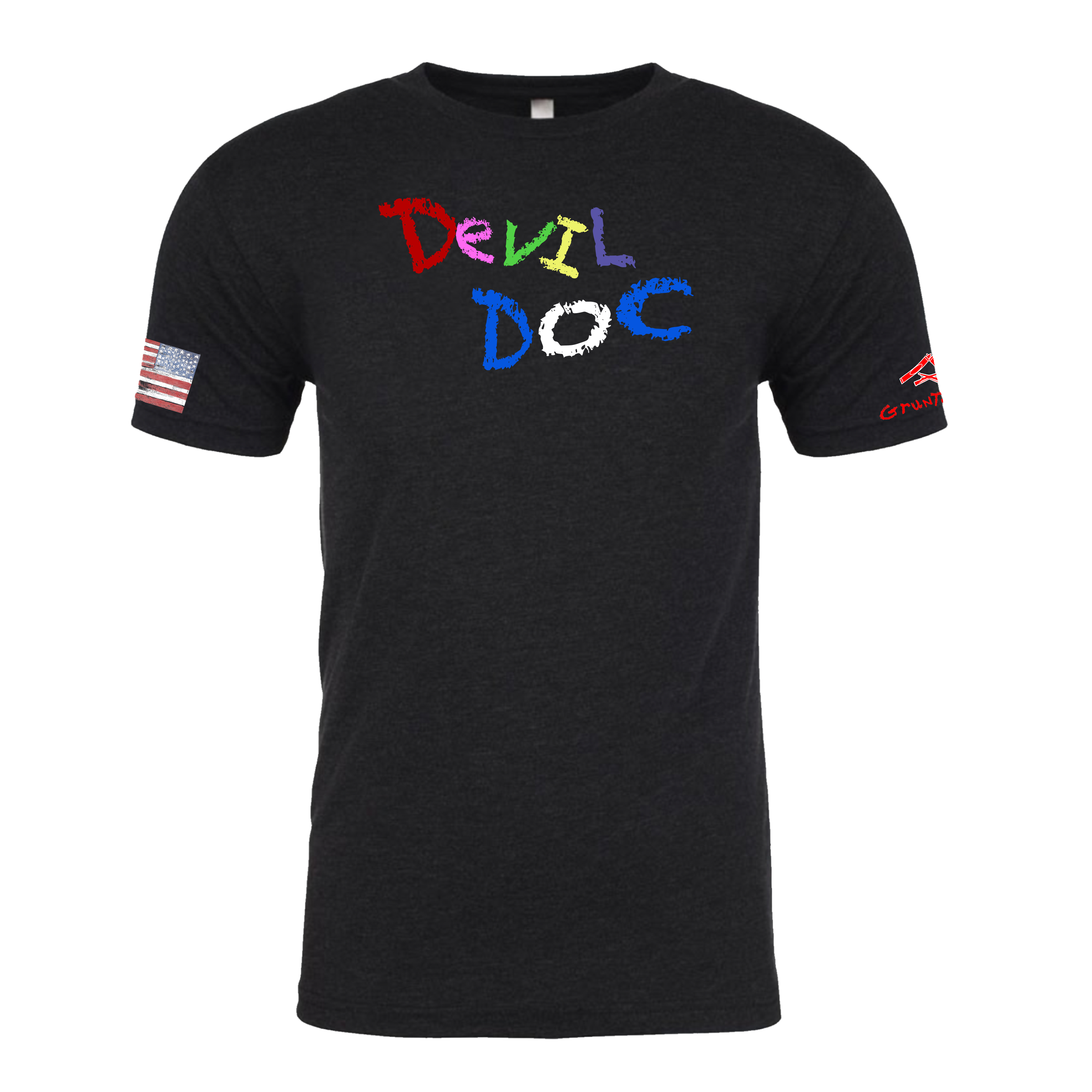 DEVIL DOC-Crayon Shirt (OD OR CHARCOAL GRAY)