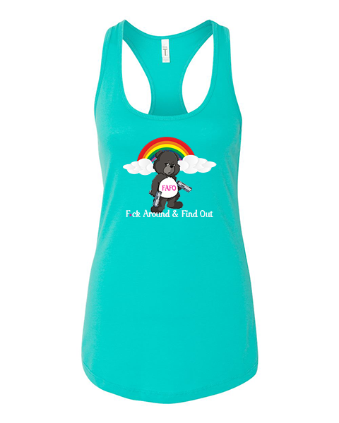 FAFO BEAR-Womens  Racerback tank