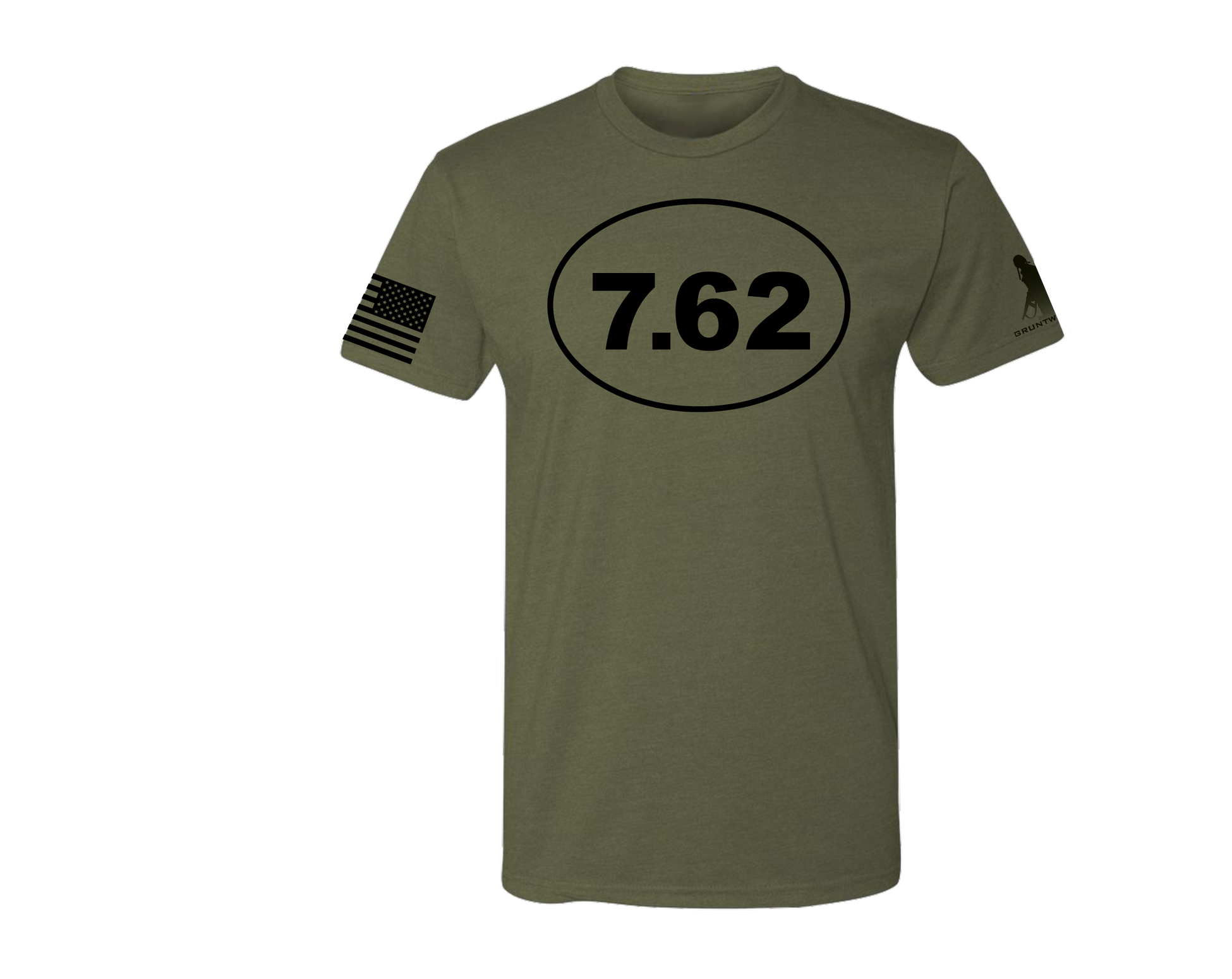 7.62 Military Green T-Shirt | Precision Gear – Veteran Trash Talk