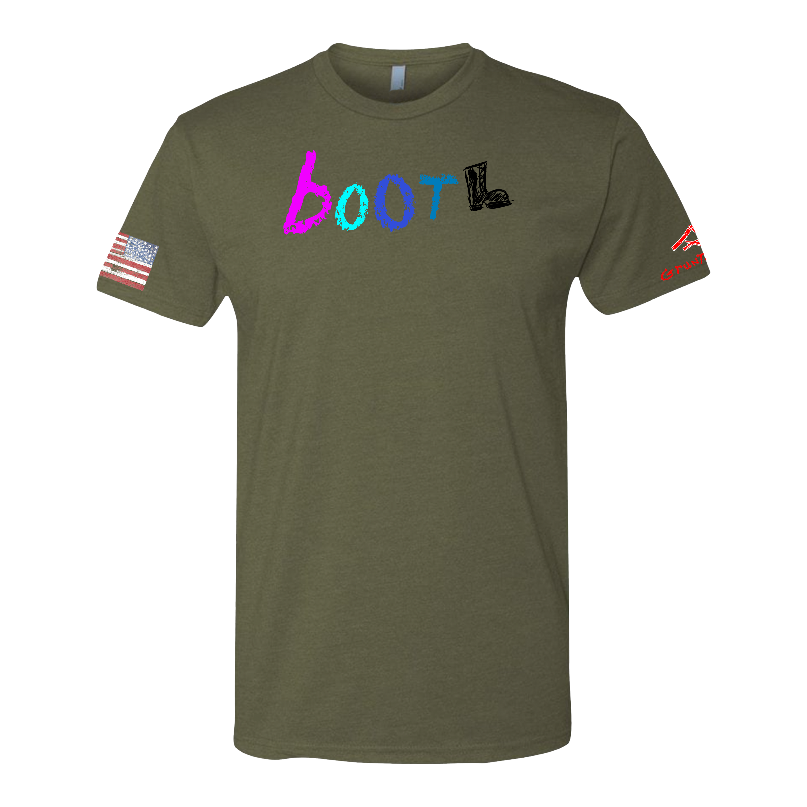 BOOT Crayon Shirt (OD OR CHARCOAL GRAY)