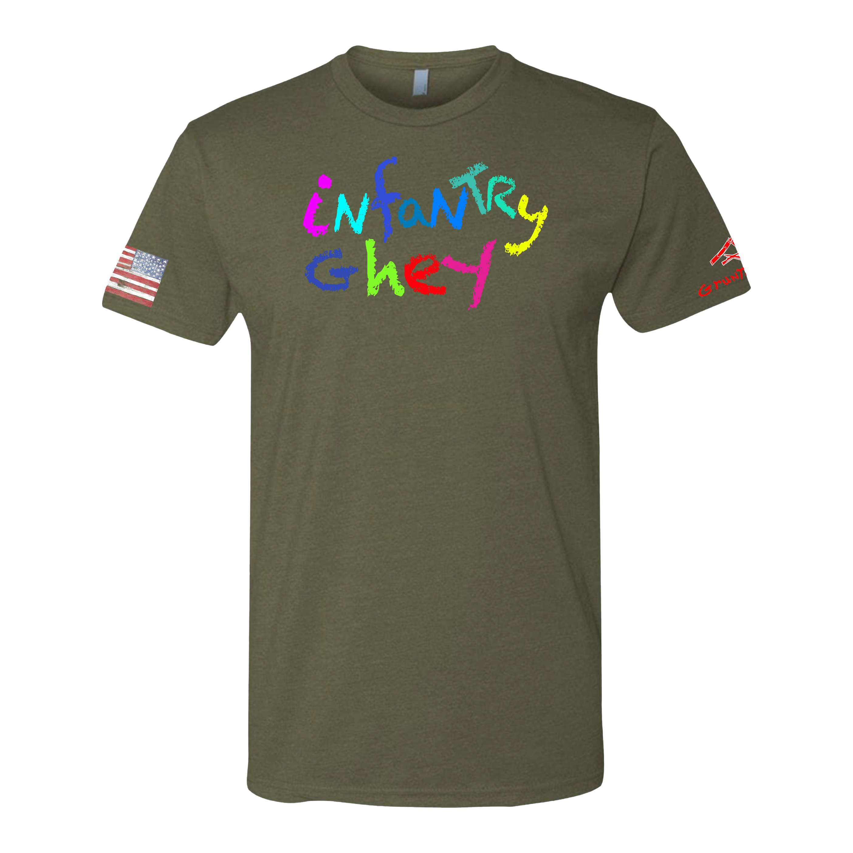 INFANTRY GHEY Crayon Shirt (OD OR CHARCOAL GRAY)