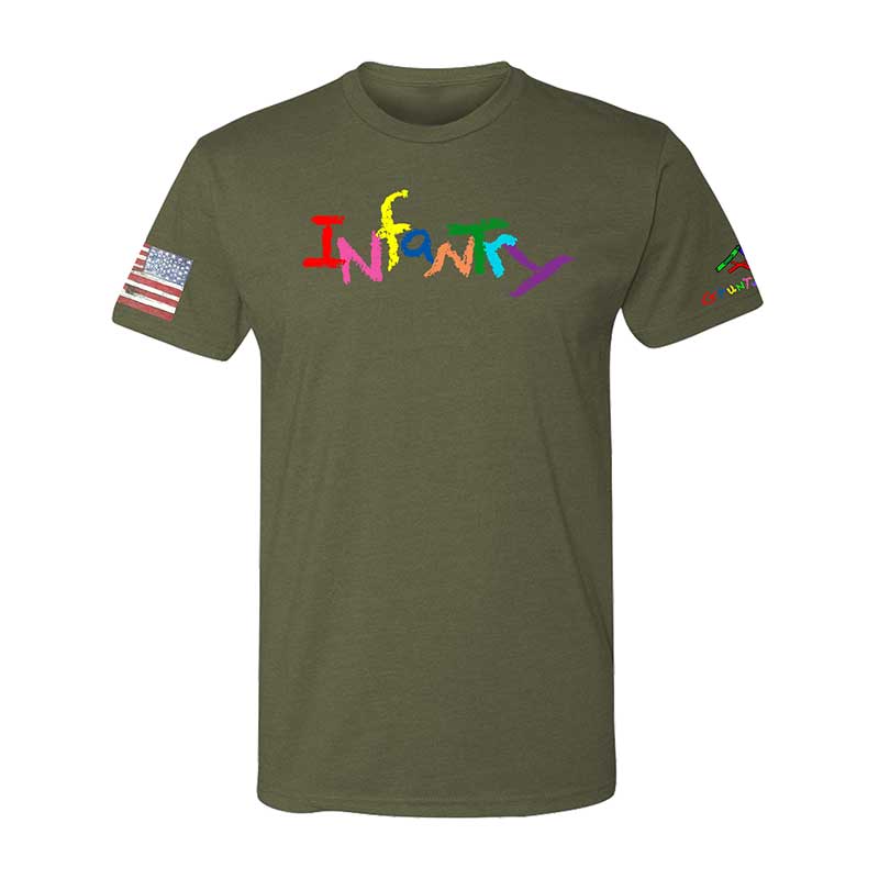 INFANTRY-Crayon Shirt (OD OR CHARCOAL GRAY)