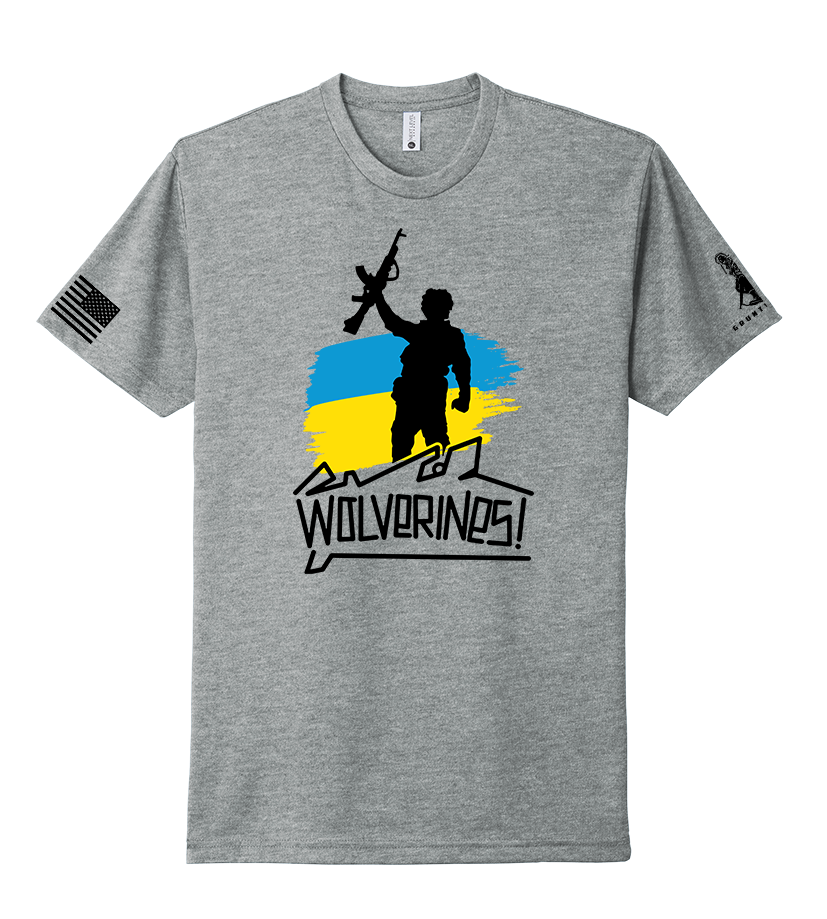 FREEDOM FIGHTER UKRAINE Wolverines  TEE