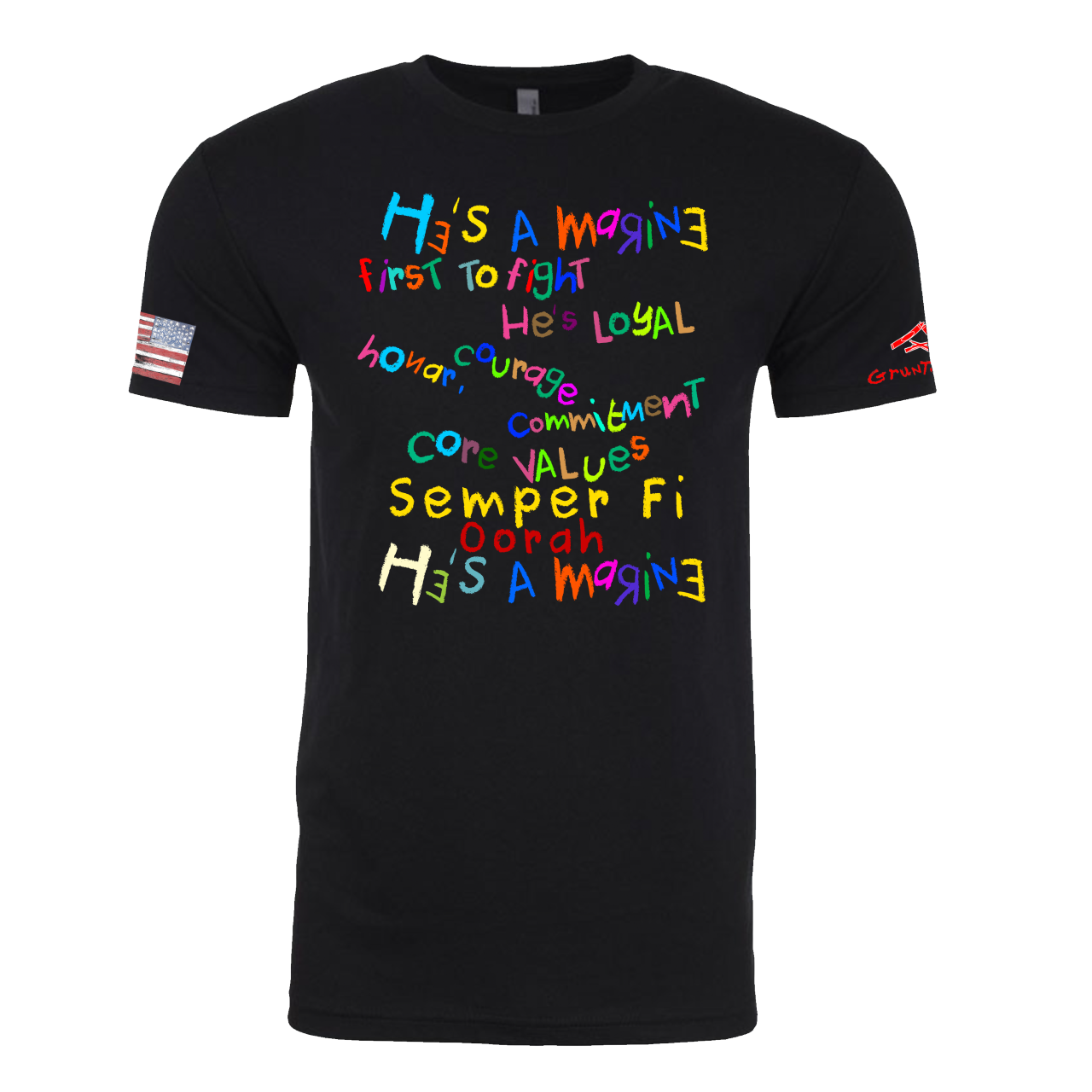 He’s A Marine Crayon Shirt