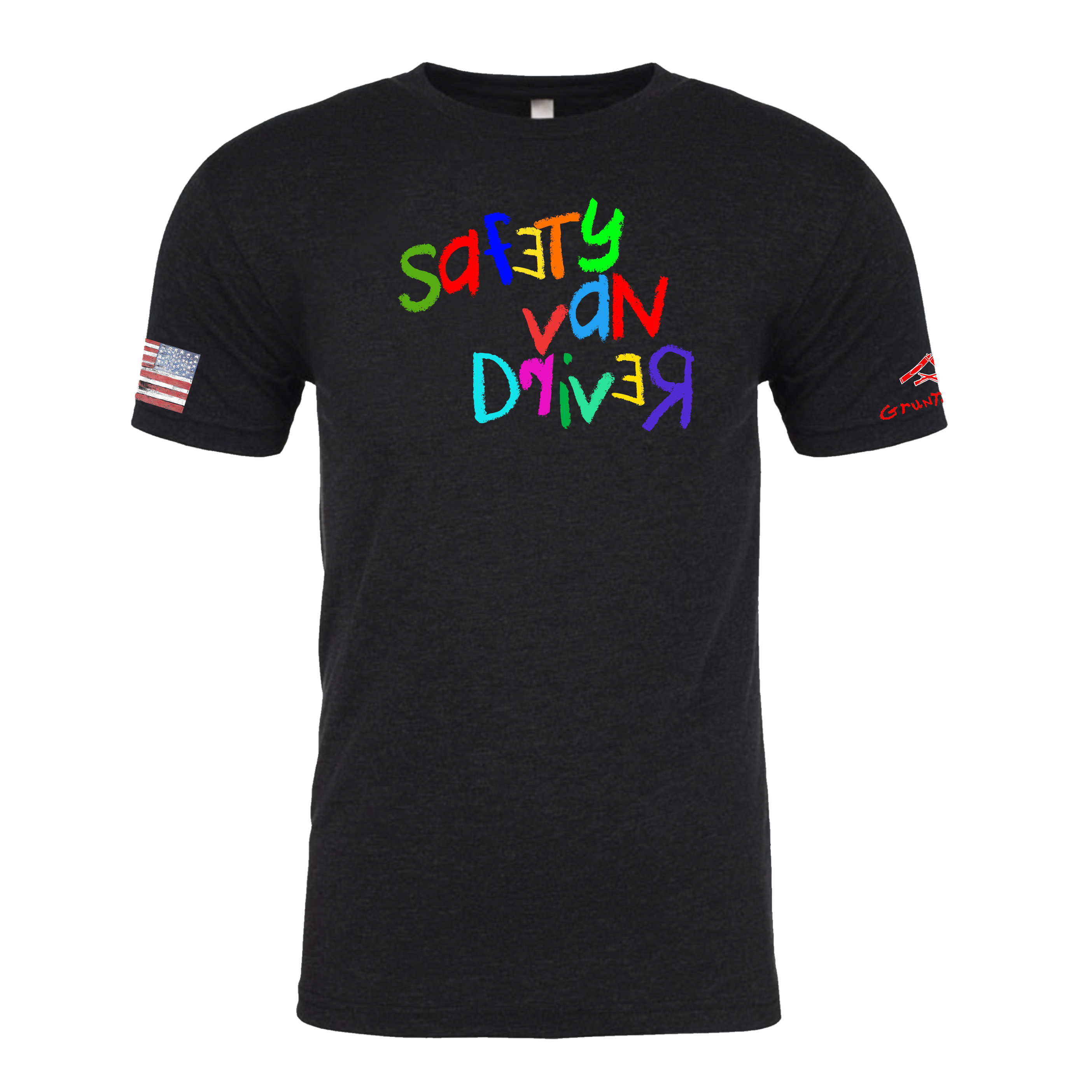 SAFETY VAN DRIVER Crayon Shirt (OD OR CHARCOAL GRAY)