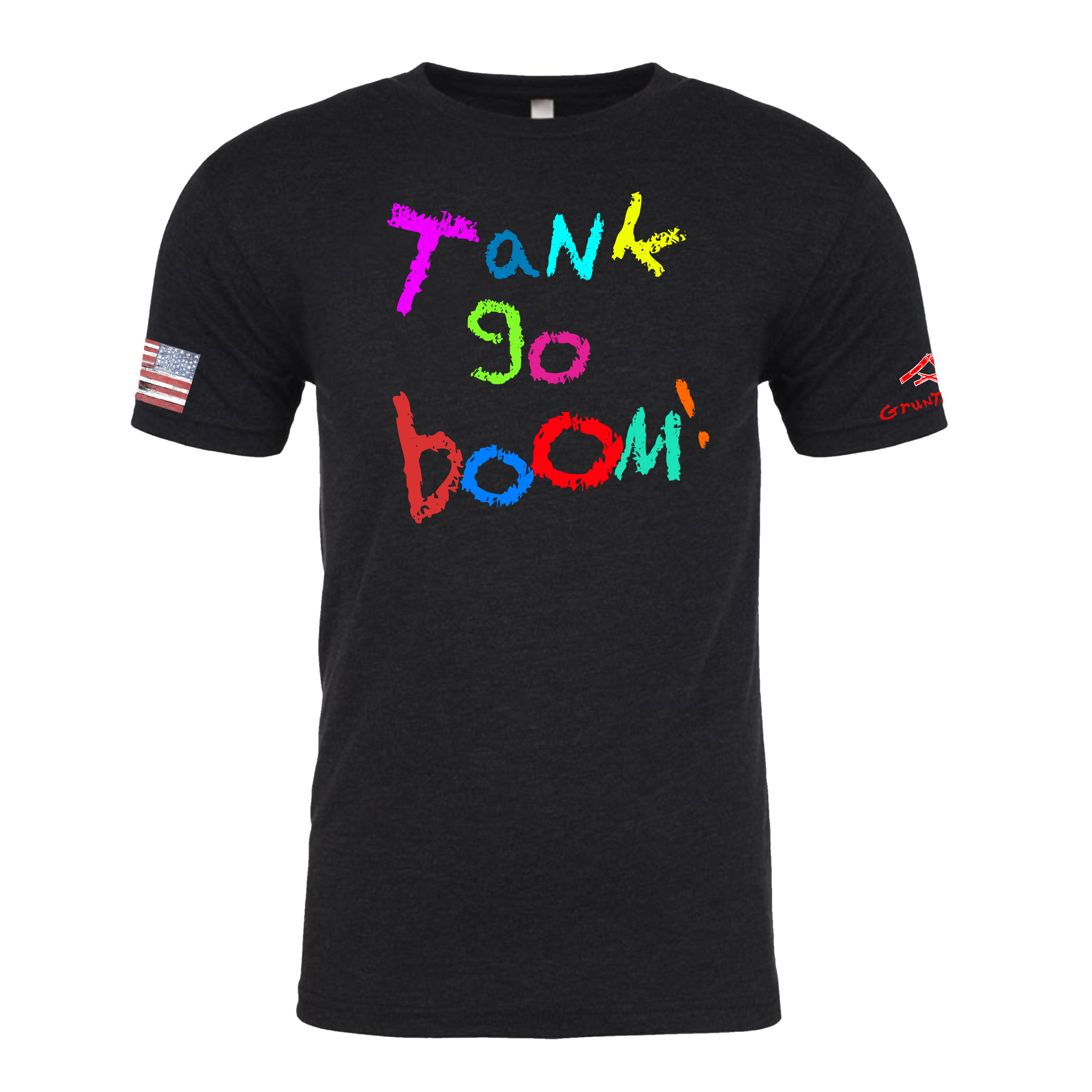 TANK GO BOOM Crayon Shirt (OD OR CHARCOAL GRAY)
