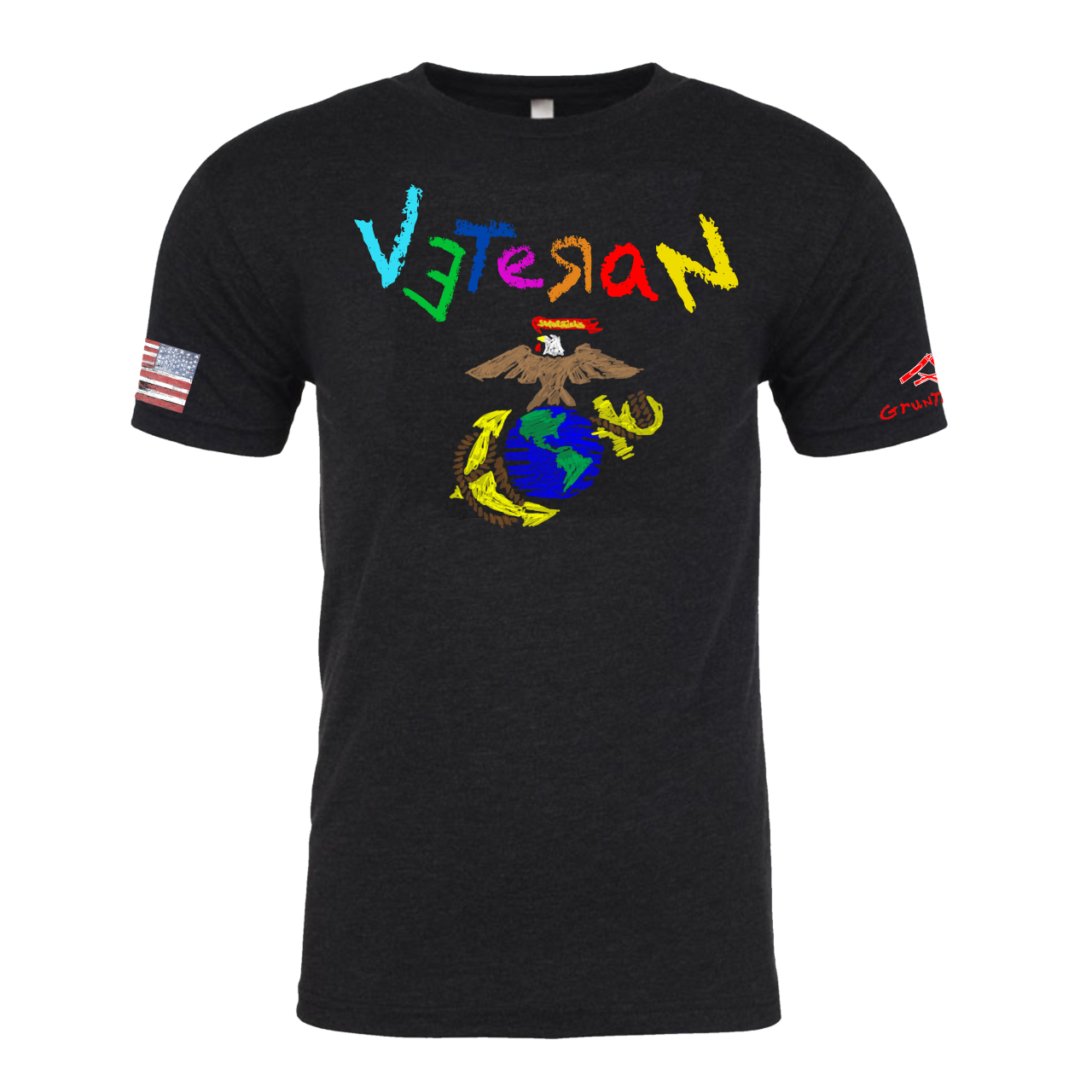 Crayon- USMC Veteran T-shirt